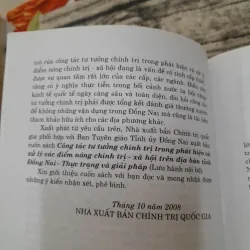 Sách khảo cứu- Công tác tư tưởng trong phát hiện và XL Các điểm nóng tỉnh Đồng Nai 763523