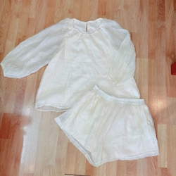 Set áo quần short  lụa tơ siêu mát bigsize đi biển cho cô nàng chubby 494276