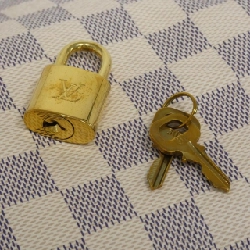 Túi xách Boston Louis Vuitton Damier Azur Speedy 25cm N41371 615315