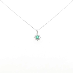 Dây chuyền ngọc lục bảo PT900/PT850 0.24CT - Hàng hiệu Authentic