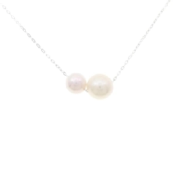 K18WG Ngọc trai Akoya Dây chuyền - Hàng hiệu Chính hãng