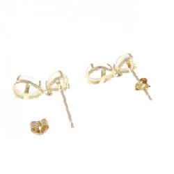 K18YG Đá mặt trăng Bông tai - Hàng hiệu Chính hãng 872451