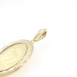 K18YG(枠) Đồng xu Mặt dây chuyền - Hàng hiệu Chính hãng 863022