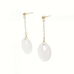 K18YG Đá Quarz Bông Tai - Hàng hiệu Chính hãng 869262