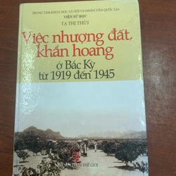 Việc nhượng đất, khẩn khoang ở Bắc Kỳ từ 1919 đến 1945