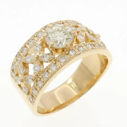 Nhẫn kim cương K18YG 0.54CT - Hàng hiệu Authentic