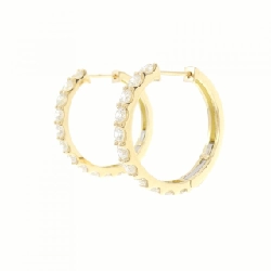 K18YG Bông tai kim cương 2.006CT - Hàng hiệu Chính hãng 873132