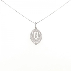 K18WG Dây chuyền kim cương 0.183CT - Hàng hiệu Chính hãng