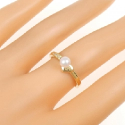 Nhẫn ngọc trai Akoya K18YG 4.6mm - Hàng hiệu Authentic 854405