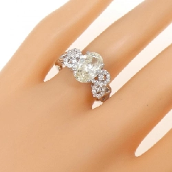 Nhẫn kim cương PT900 1.777CT M SI2 cắt oval - Hàng hiệu Authentic 874929