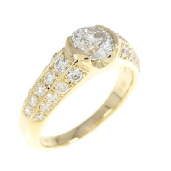 Nhẫn kim cương K18YG 0.914CT