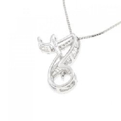 K18WG Chữ cái A Dây chuyền kim cương 0.20CT - Hàng hiệu Chính hãng 859858