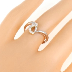 Nhẫn kim cương K18YG/PT900 0.13CT - Hàng hiệu Authentic 849558