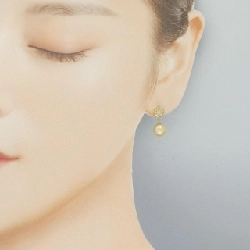 K18YG Bông tai ngọc trai Akoya 7mm - Hàng hiệu Chính hãng 869083