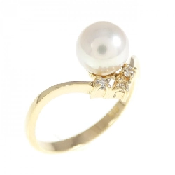 Nhẫn ngọc trai Akoya K18YG 6.4mm