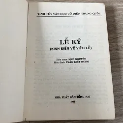 LỄ KÝ - KINH ĐIỂN VỀ VIỆC LỄ (XB 1996) 996002
