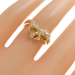 Nhẫn kim cương K18YG hình ruy băng 0.03CT 668260