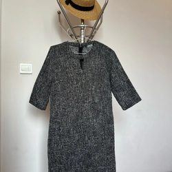 Váy dạ mỏng màu xám size S dáng suông 327054