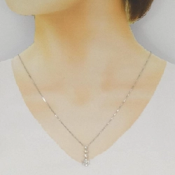 K18WG Hoa Nhẫn Kim Cương Dây Chuyền 0.51CT - Hàng hiệu Chính hãng 857223