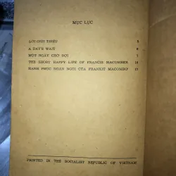 Hạnh phúc ngắn ngủi của Franxit Macombơ - Ernest Hemingway 786900