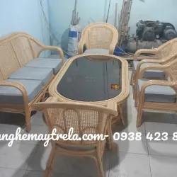 Bàn ghế lưới mắt cáo phòng khách 787321