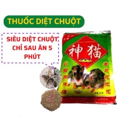 Combo 10 gói Thuốc diệt chuột, thuốc chuột trấu, thuốc chuột trộn sẵn, hiệu quả 