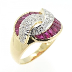 Nhẫn Ruby K18YG/K18WG 1.93CT