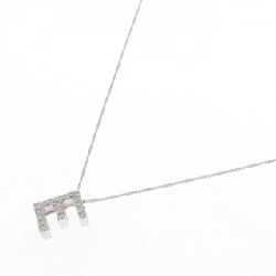 K18WG Chữ cái E Dây chuyền kim cương 0.94CT - Hàng hiệu Chính hãng 859770