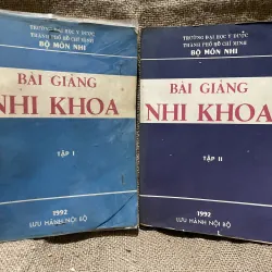 Bài giảng nhi khoa - hơn 800 trang 