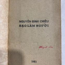 NGUYỄN ĐÌNH CHIỂU ĐẠO LÀM NGƯỜI - TRẦN VĂN GIÀU  548048