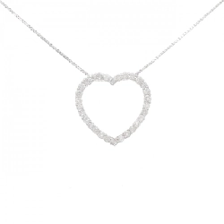 Dây chuyền kim cương hình trái tim K18WG 1.00CT - Hàng hiệu Chính hãng