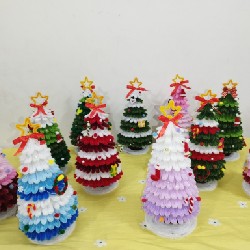 Thông noel bằng kẽm nhung 25220