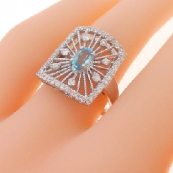 Nhẫn Paraiba Tourmaline K18WG 0.42CT 667986