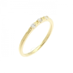 Nhẫn hồng ngọc ba viên K18YG - Hàng hiệu Authentic