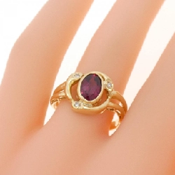 Nhẫn Garnet K18YG - Hàng hiệu Chính hãng 853357