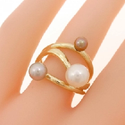 Nhẫn ngọc trai Akoya K18YG - Hàng hiệu Authentic 850812