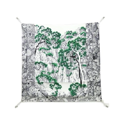 Khăn quàng cổ Hermès SIESTE AU PARADIS 002955S - Hàng hiệu Chính hãng