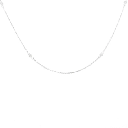 K18WG Dây chuyền kim cương 0.06CT - Hàng hiệu Chính hãng