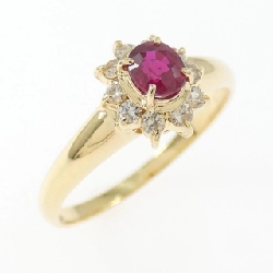 Nhẫn Ruby K18YG 0.28CT - Hàng hiệu Chính hãng
