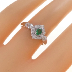 Nhẫn ngọc lục bảo K18WG 0.18CT 666189