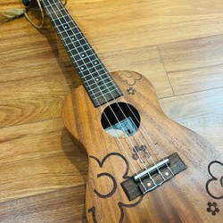 Đàn Ukulele nhỏ, hoạ tiệt hoa, gỗ đẹp