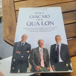 Không có giấc mơ nào quá lớn	Cristiane Correa