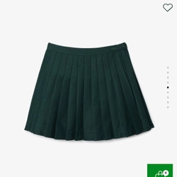 Set áo sơ mi và chân váy Lacoste hàng auth, còn nguyên tag, Sz M cho 57-60kg 400047