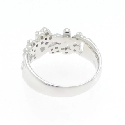 Nhẫn kim cương K18WG hoa × bướm 0.20CT - Hàng hiệu Authentic 851473