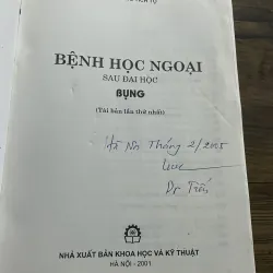 Bệnh học ngoại dạ địa học - BỤNG - GS, TS NGUYỄN ĐỨC NINH BS HOÀNG TÍCH 995542