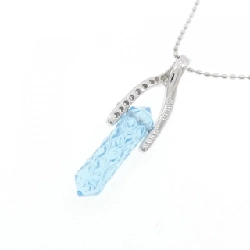 K18WG Blue Topaz Necklace - Hàng hiệu Authentic 858790