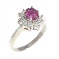 Nhẫn Ruby PT900 0.62CT