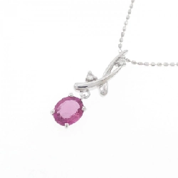 K18WG/750WG Dây chuyền Ruby 0.67CT - Hàng hiệu Chính hãng 865493