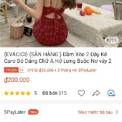 Đầm dây hở lưng buộc nơ 20679