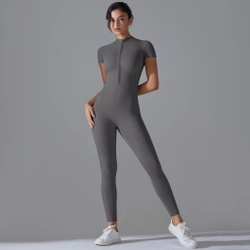 Đồ thể thao cao cấp co giãn & thoáng khí tập Yoga, Zumba, Gym (Size M) - Màu xám